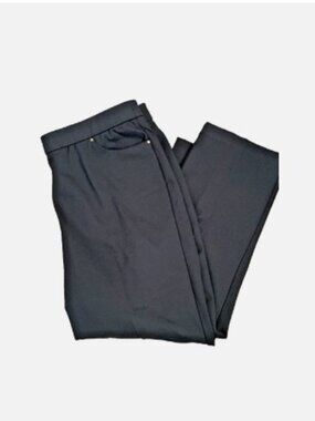 NWT ALFRED DUNNER Modern Fit Black Rivoli Pants XL Short (27-1/2") Retail $54